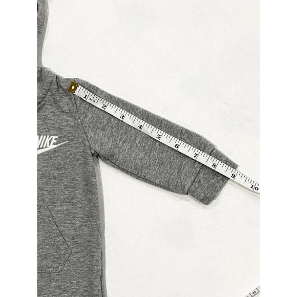 Gray Nike One Piece | Infants Zip Front Long-Sleeve Hooded Coverall - Picture 9 of 10